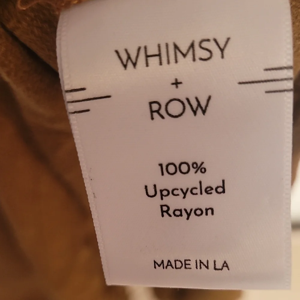 Whimsy + Row Brown Buttoned Long Sleeve Shirt Dress - Picture 4 of 8